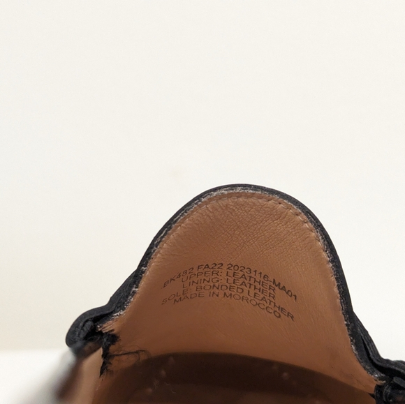 J Crew 2023 Winona Black Leather Penny Loafers Size - Picture 11 of 13